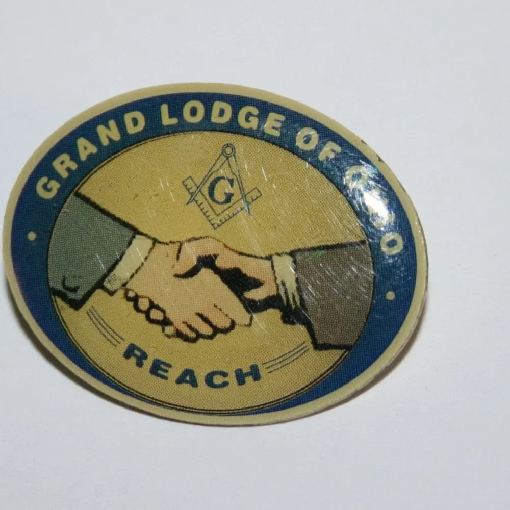 🟦📜 2009 Grand Lodge of Ohio Lapel Pin · 1 1/8